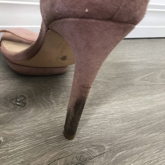 Calvin Klein Vivian Pink Open Toe Heel Size 7 - Picture 11 of 12